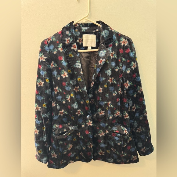 Anthropologie Jackets & Blazers - Anthropologie Ett:Twa Blazer Jacket And Pants Set Women Size 10 Floral Corduroy